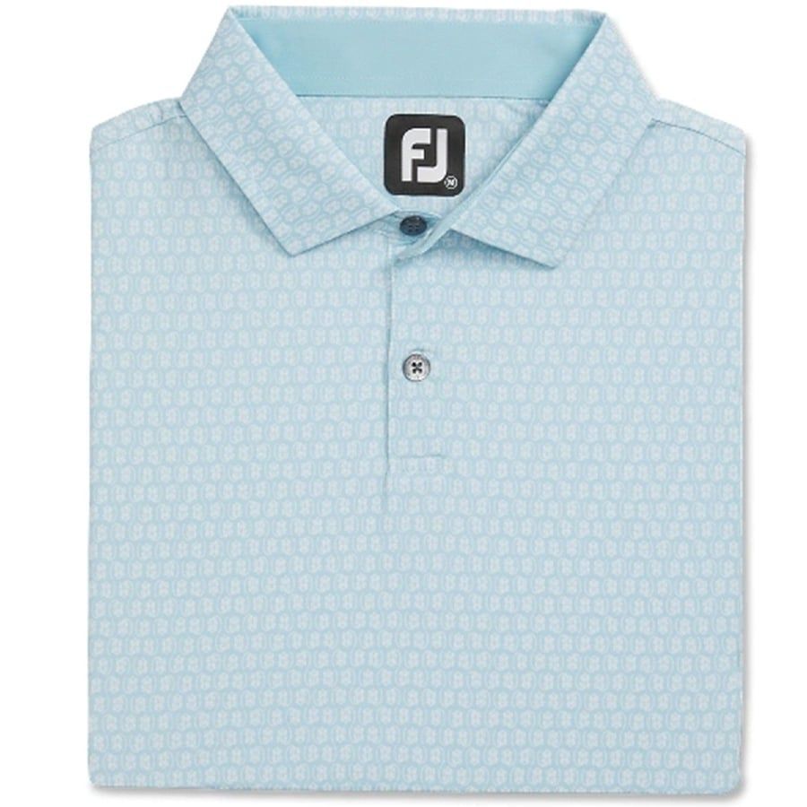 Áo Golf Nam Tay Ngắn Salamander Print Lisle, Self Collar 31394 | FootÁo Golf Tay Ngắn FootJoy Salamander Print Lisle, Self Collar 31394 | FootJoy
