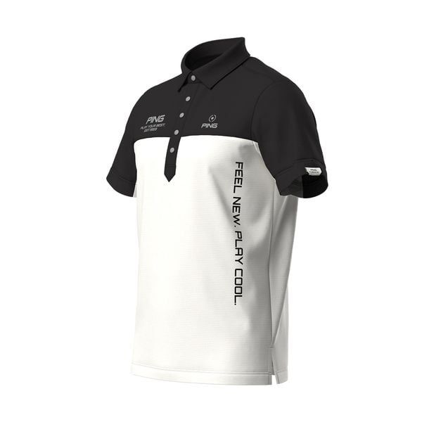 Áo golf nam tay ngắn BLACK WHITE 621-4160388-010 | PING