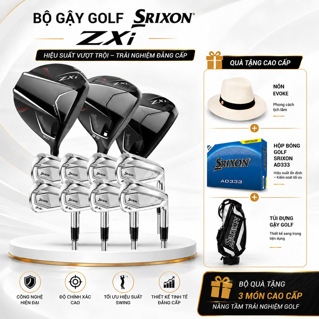 BỘ FULL SET 11 gậy ZXi | SrixonBỘ FULL SET 11 gậy ZXi | Srixon