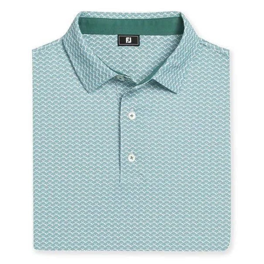 Áo Golf Tay Dài Footjoy Scallop Geo Pique Self Collar 39459 | FootjoyÁo Golf Tay Ngắn Footjoy Scallop Geo Pique Self Collar 39459 | Footjoy