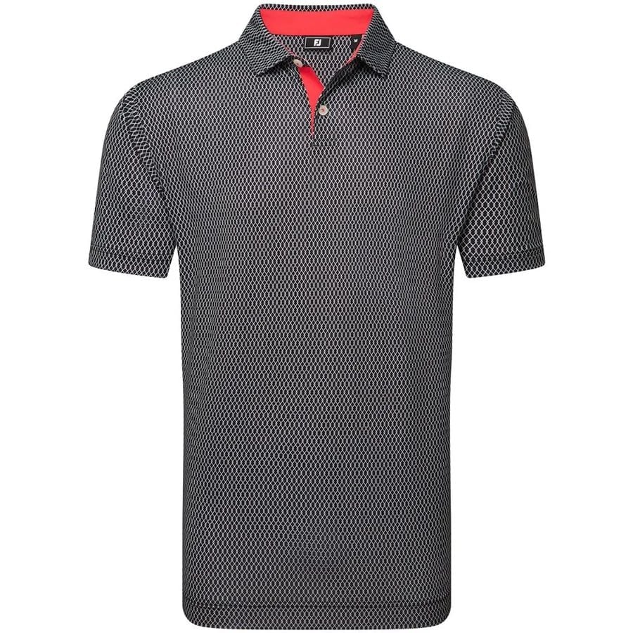 Áo Golf Tay Ngắn FootJoy Irongate Print Lisle, Self Collarr 32586 | FoÁo Golf Tay Ngắn FootJoy Irongate Print Lisle, Self Collarr 32586 | FootJoy