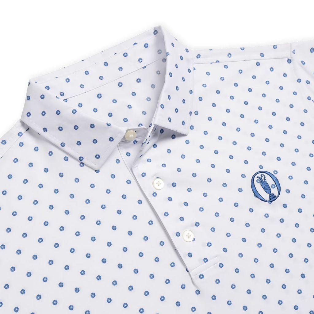 Áo Golf Nam Tay Ngắn Open Ditsy Floral Lsl 43047 White | FootJoy