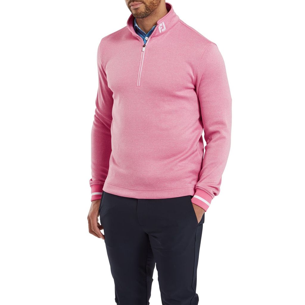 Áo Khoác Nam Ribbed Quarter Zip, Flatback Rib Pullover 82084 | FootJoy