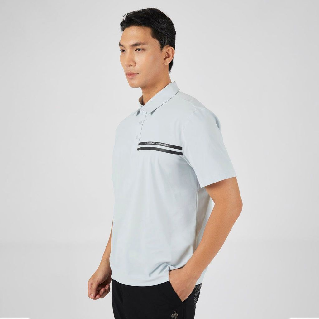 Áo golf tay ngắn nam GP121MTS33-GREY | Le Coq Sportif