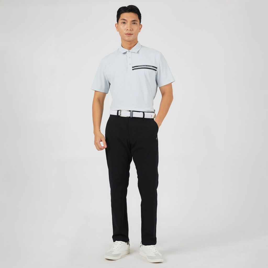 Áo golf tay ngắn nam GP121MTS33-GREY | Le Coq Sportif