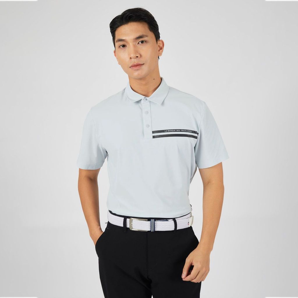 Áo golf tay ngắn nam GP121MTS33-GREY | Le Coq Sportif