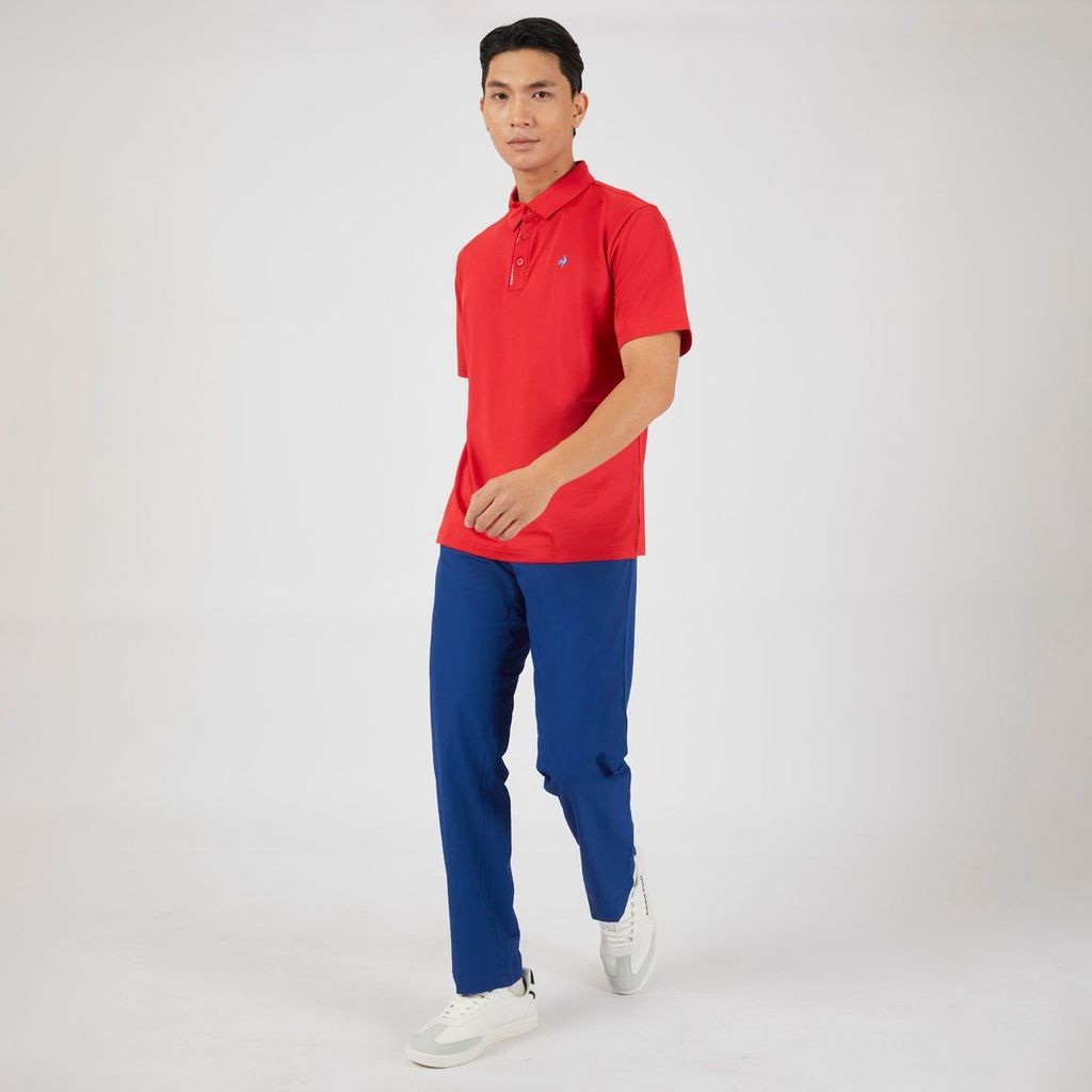Áo golf tay ngắn nam GP121MTS35-TRED | Le Coq Sportif