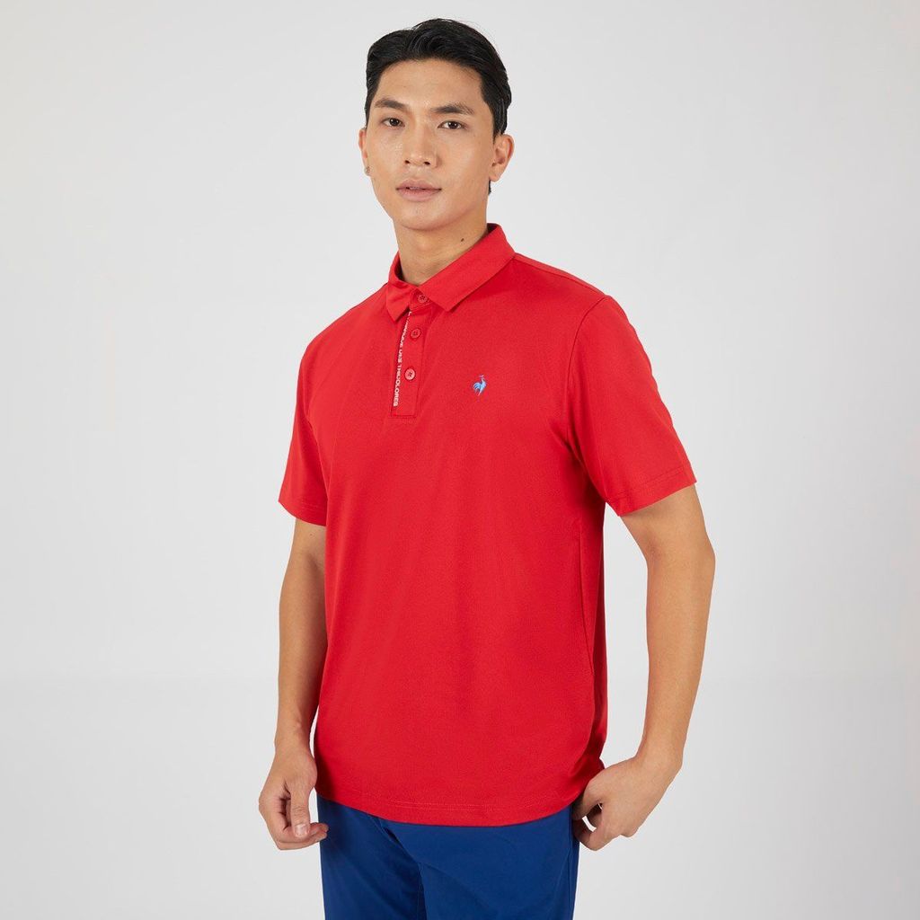 Áo golf tay ngắn nam GP121MTS35-TRED | Le Coq Sportif