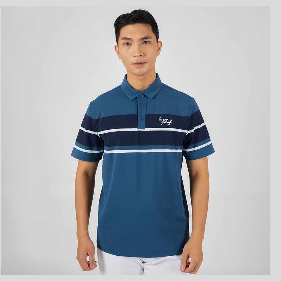 Áo golf tay ngắn nam GP121MTS36-DGRN | Le Coq SportifÁo golf tay ngắn nam GP121MTS36-DGRN | Le Coq Sportif