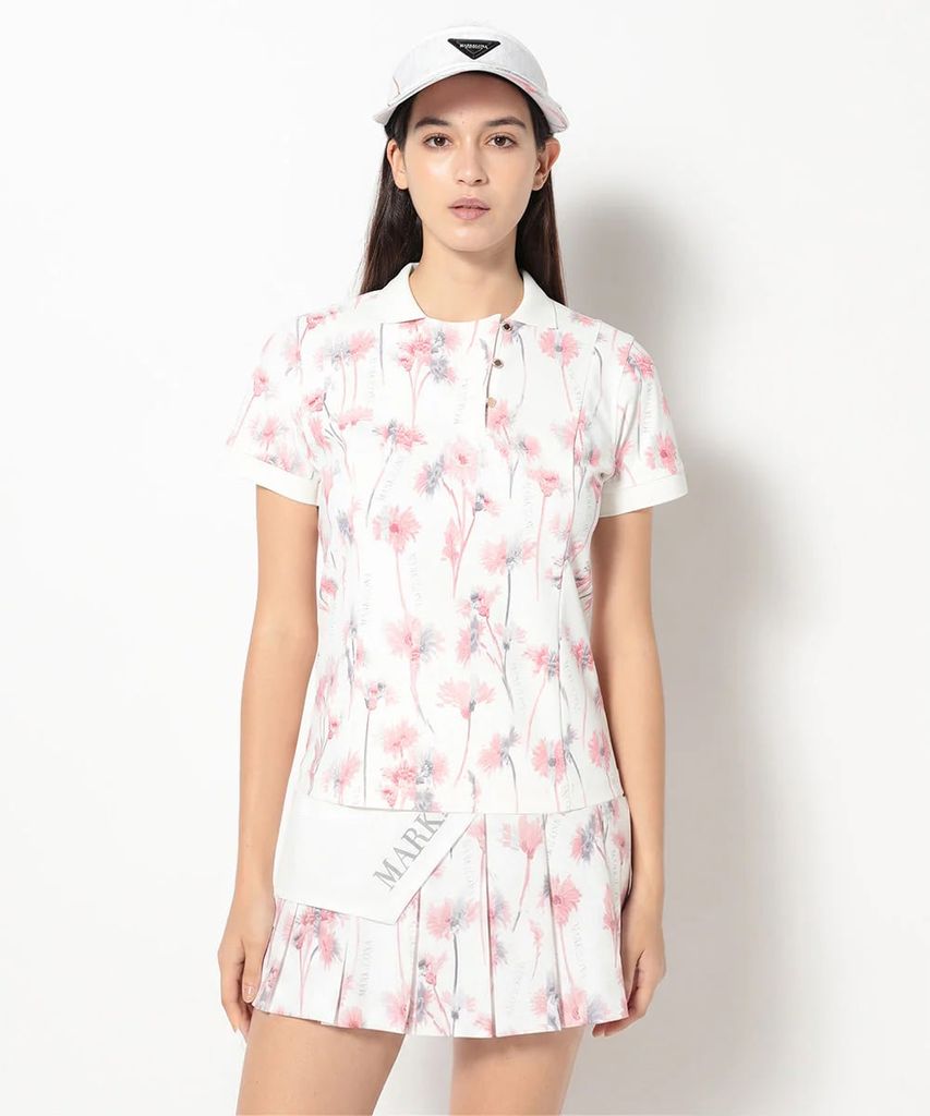 Áo Golf Nữ Tay Ngắn FLPL WHITE MCW-6A-AP54 | MARK & LONA