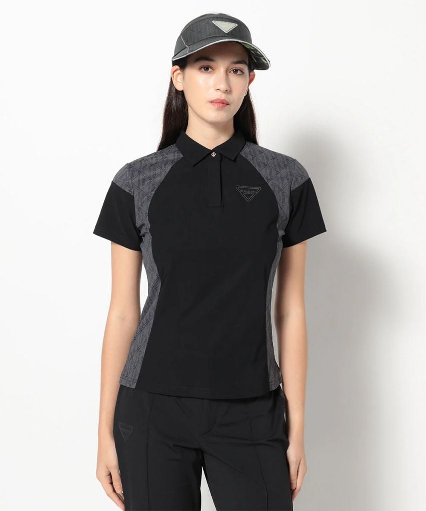 Áo Golf Tay Ngắn Nữ MCW-6A-AP51 Black | MARK & LONAÁo Golf Tay Ngắn Nữ MCW-6A-AP51 Black | MARK & LONA