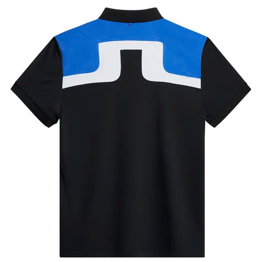 Áo golf nam tay ngắn Jeff Reg Fit Polo BLACK GMJT09170-9999 | J.Lindeb