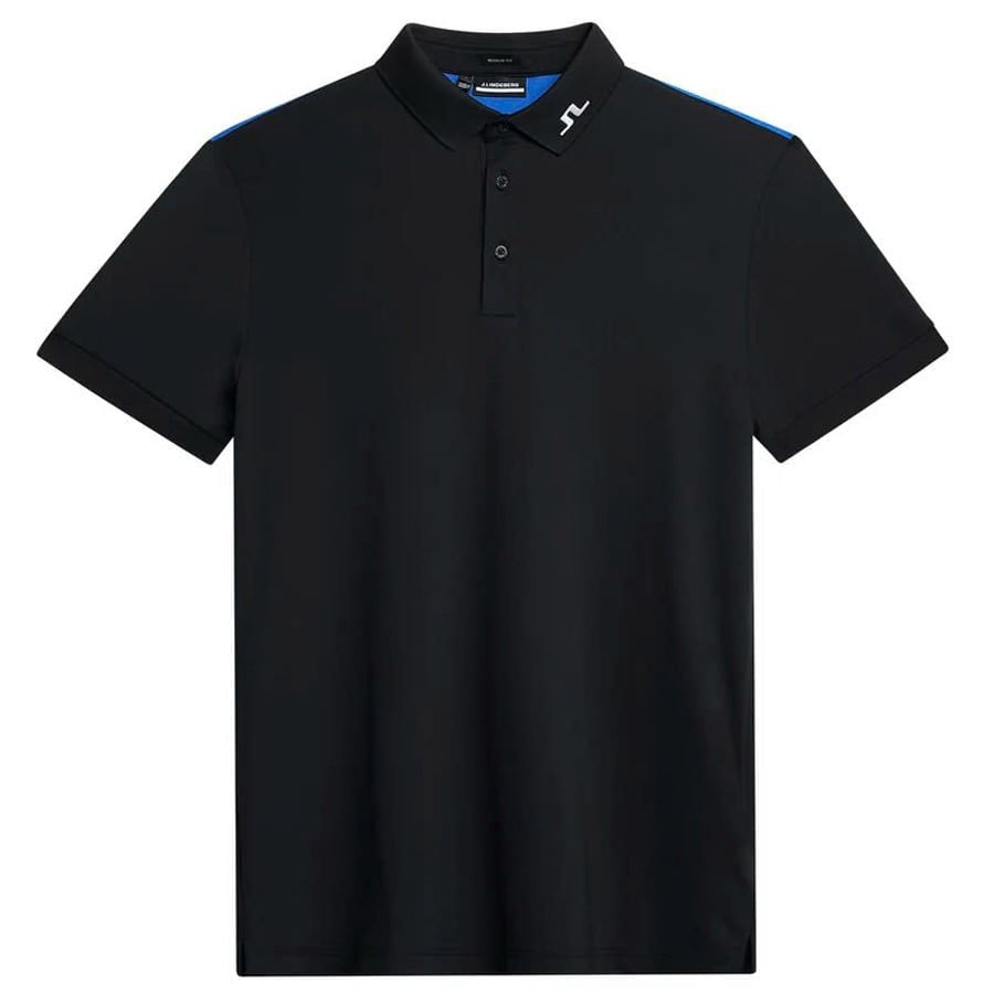 Áo golf nam tay ngắn Jeff Reg Fit Polo BLACK GMJT09170-9999 | J.LindebÁo golf nam tay ngắn Jeff Reg Fit Polo BLACK GMJT09170-9999 | J.Lindeberg