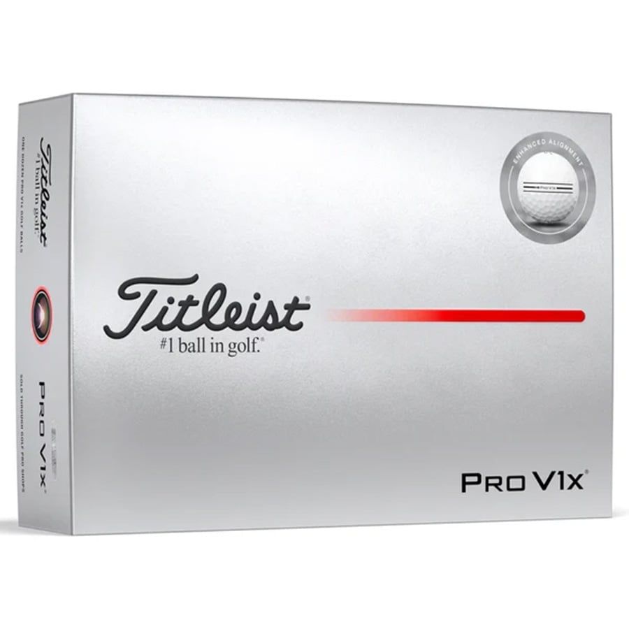 Bóng golf Pro V1X 2025 White PERFORMANCE ALIGNMENT BLUE | TitleistBóng golf Pro V1X 2025 White ENHANCED ALIGNMENT | Titleist