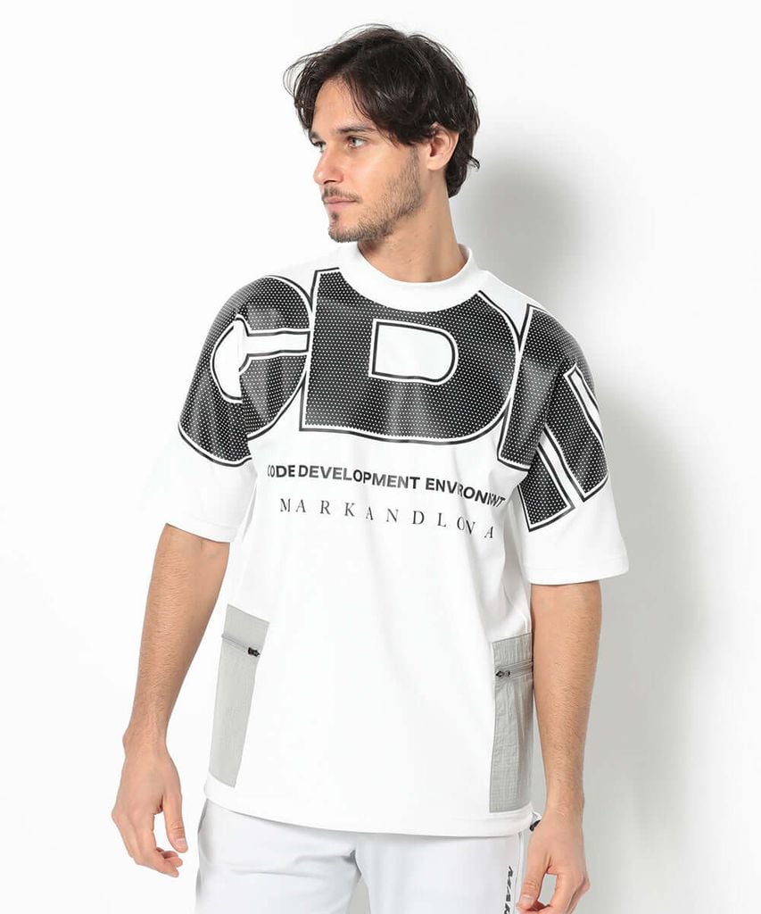 Áo golf nam tay ngắn CD12-DPMT MCM-5A-AA53 (White) | MARK & LONA