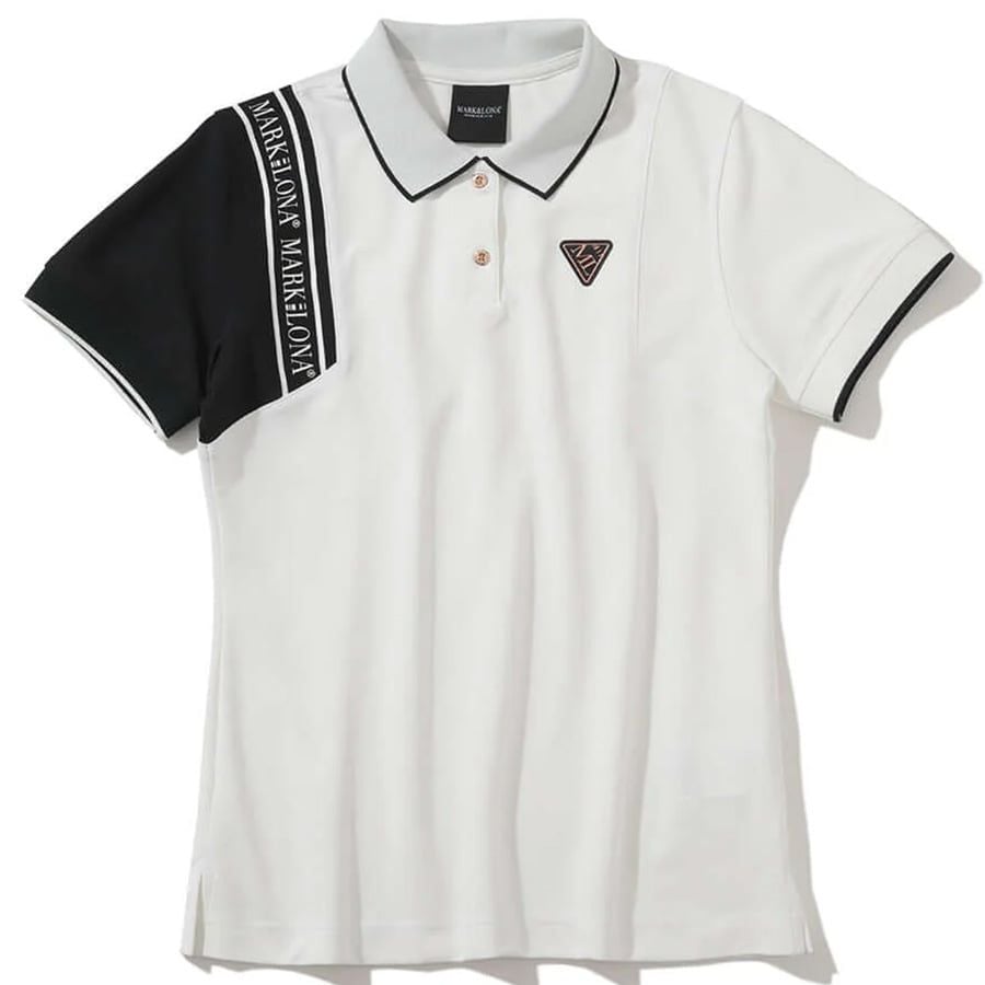 Áo golf nữ tay ngắn CD12-HSPL MCW-5A-AP50 (White) | MARK & LONAÁo golf nữ tay ngắn CD12-HSPL MCW-5A-AP50 (White) | MARK & LONA