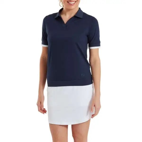 Áo Golf Nữ Tay Ngắn Texture Knit Polo 39567 | Footjoy