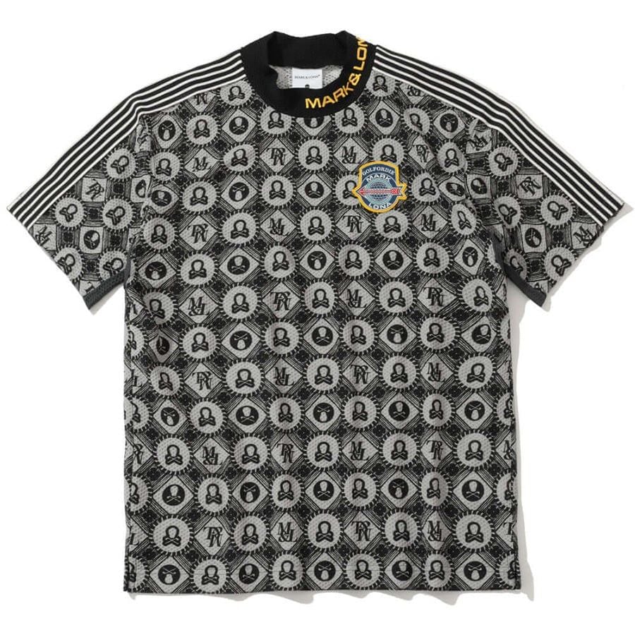 Áo golf nam tay ngắn B.O.C Mesh Mock Tee MLM-5A-AA12 (Black) | MARK &Áo golf nam tay ngắn B.O.C Mesh Mock Tee MLM-5A-AA12 (Black) | MARK & LONA