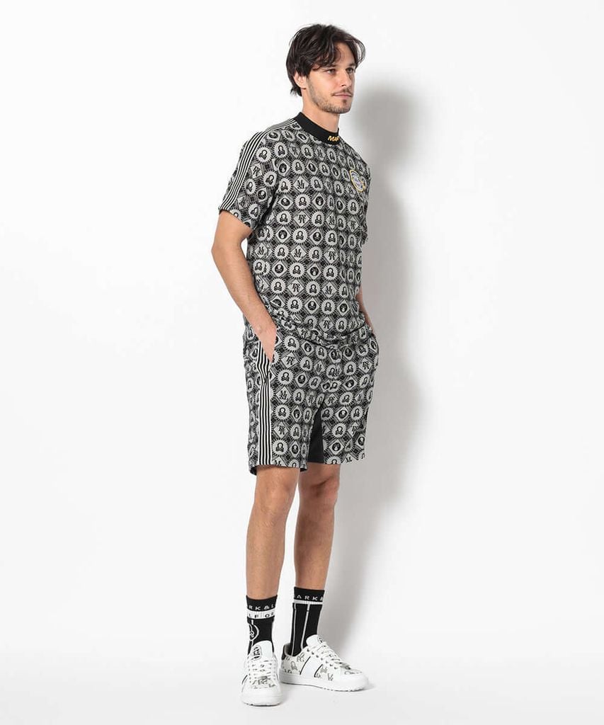 Áo golf nam tay ngắn B.O.C Mesh Mock Tee MLM-5A-AA12 (Black) | MARK &
