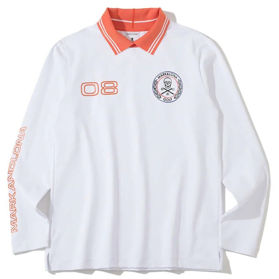 Áo golf nam tay dài Octa8 Performance Long-Sleeve Polo MLM-5A-AP02 (WhÁo golf nam tay dài Octa8 Performance Long-Sleeve Polo MLM-5A-AP02 (White) | MARK & LONA