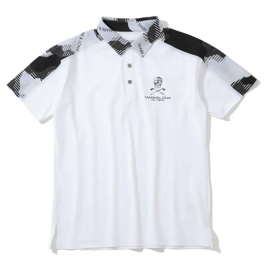 Áo golf nam tay ngắn Flow Performance Polo MLM-5A-AP10 (White) | MARK Áo golf nam tay ngắn Flow Performance Polo MLM-5A-AP10 (White) | MARK & LONA