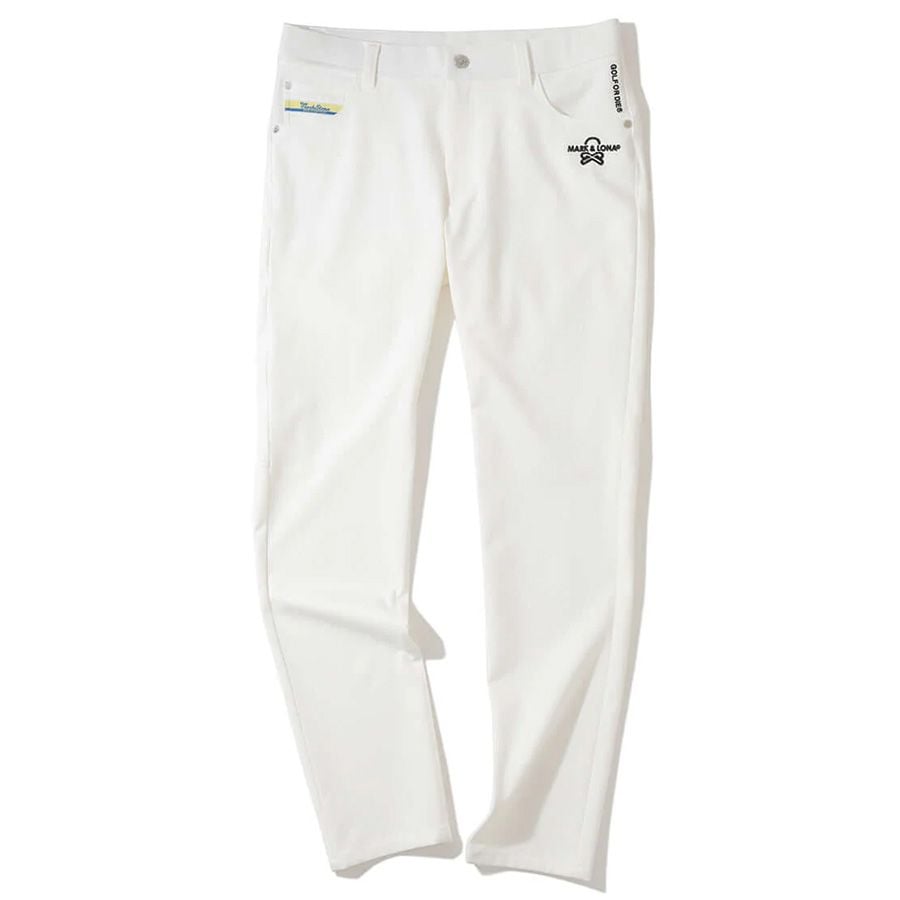 Quần dài golf nam Option Flex Stretch Slim Pants MLM-5A-AT01 (White) |Quần dài golf nam Option Flex Stretch Slim Pants MLM-5A-AT01 (White) | MARK & LONA