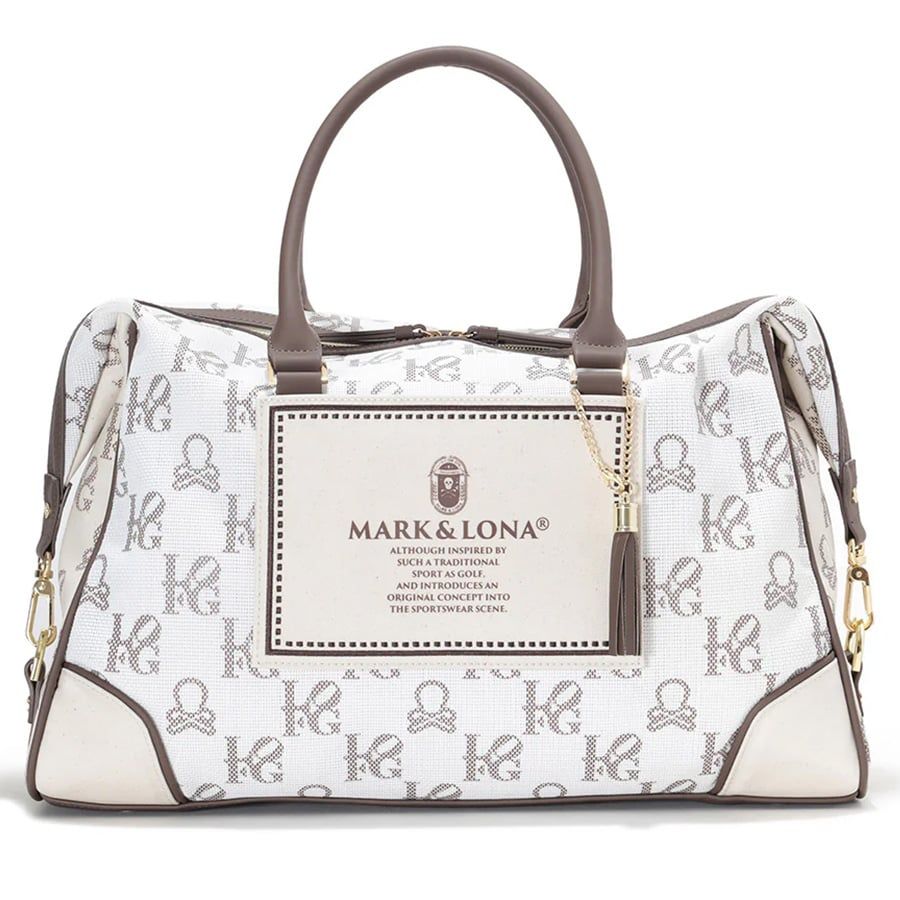 Túi golf xách tay Ever Monogram Mesh Boston Bag MLS-5A-SB31 (Brown) |Túi golf xách tay Ever Monogram Mesh Boston Bag MLS-5A-SB31 (Brown) | MARK & LONA