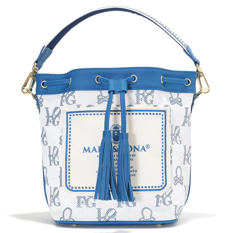 Túi golf cầm tay nữ Ever Monogram Mesh Cinch Bag MLS-5A-SB33 (Blue) |Túi golf cầm tay nữ Ever Monogram Mesh Cinch Bag MLS-5A-SB33 (Blue) | MARK & LONA