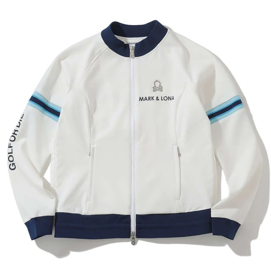 Áo khoác nữ Ventura Mesh-Panel Zip Jacket MLW-5A-AD02 (White) | MARK &Áo khoác nữ Ventura Mesh-Panel Zip Jacket MLW-5A-AD02 (White) | MARK & LONA