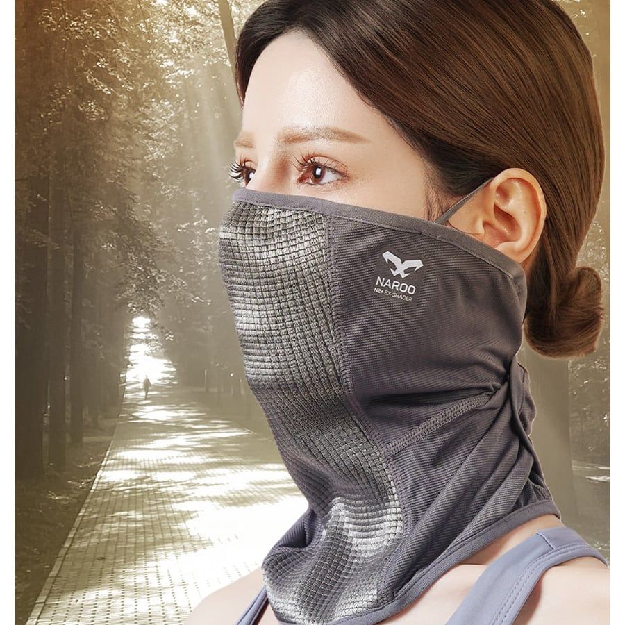 Khẩu trang N2+ Advanced UV Sun Protection Face Mask SILVER WHITE | NAR