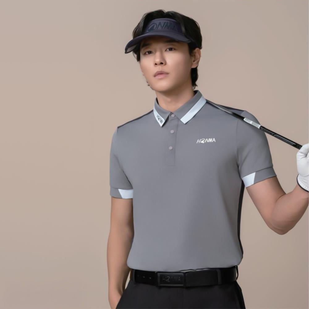 Áo golf nam tay ngắn HARBOR MIST HMLX707T243 | HONMAÁo golf nam tay ngắn HARBOR MIST HMLX707T243 | HONMA