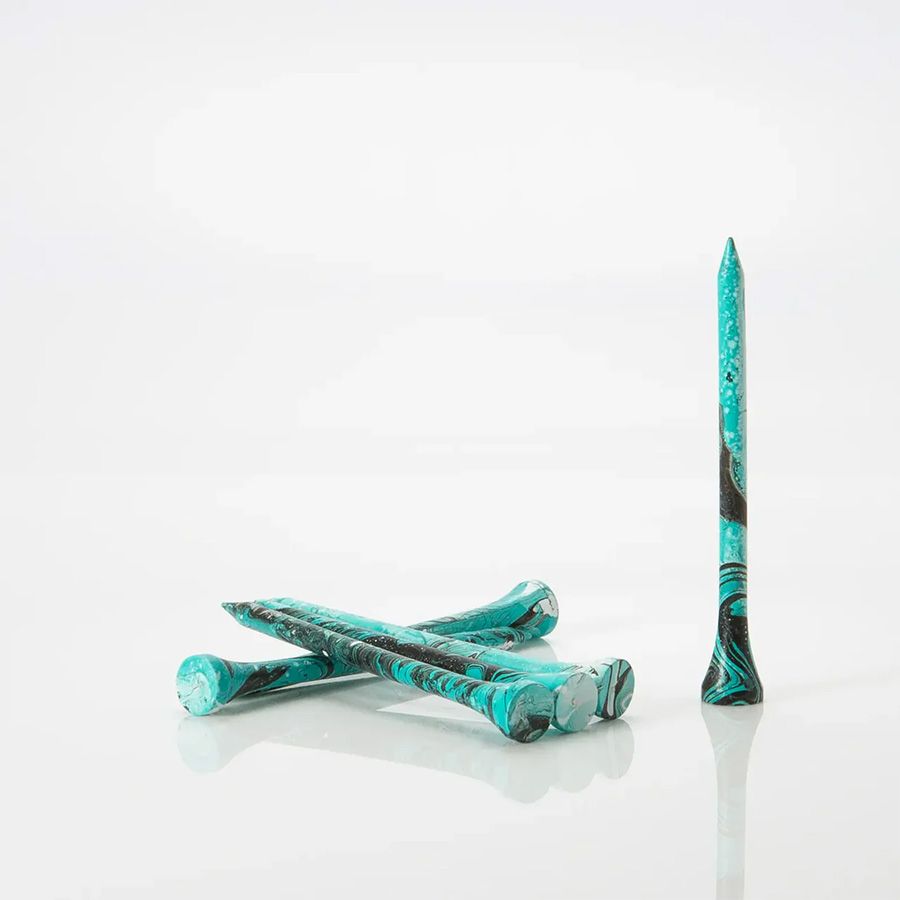 Gói 45 Tee Pride Turquoise Splatter Wood Tees 2¾