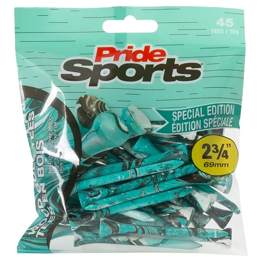 Gói 45 Tee Pride Turquoise Splatter Wood Tees 2¾