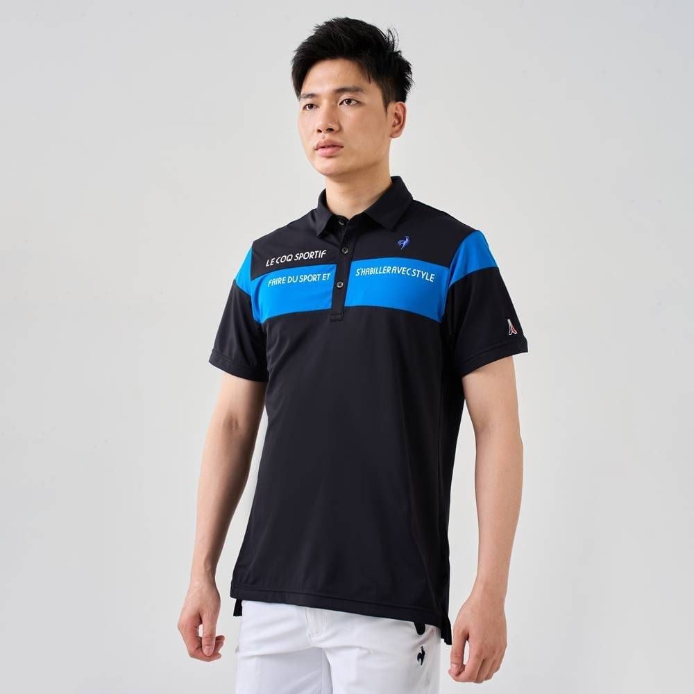 Áo golf tay ngắn nam QGMXJA19V-BK00 | Le Coq Sportif
