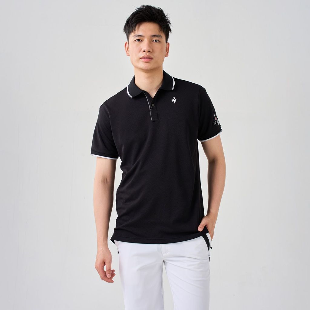 Áo golf tay ngắn nam QGMXJA04V-BK00 | Le Coq Sportif