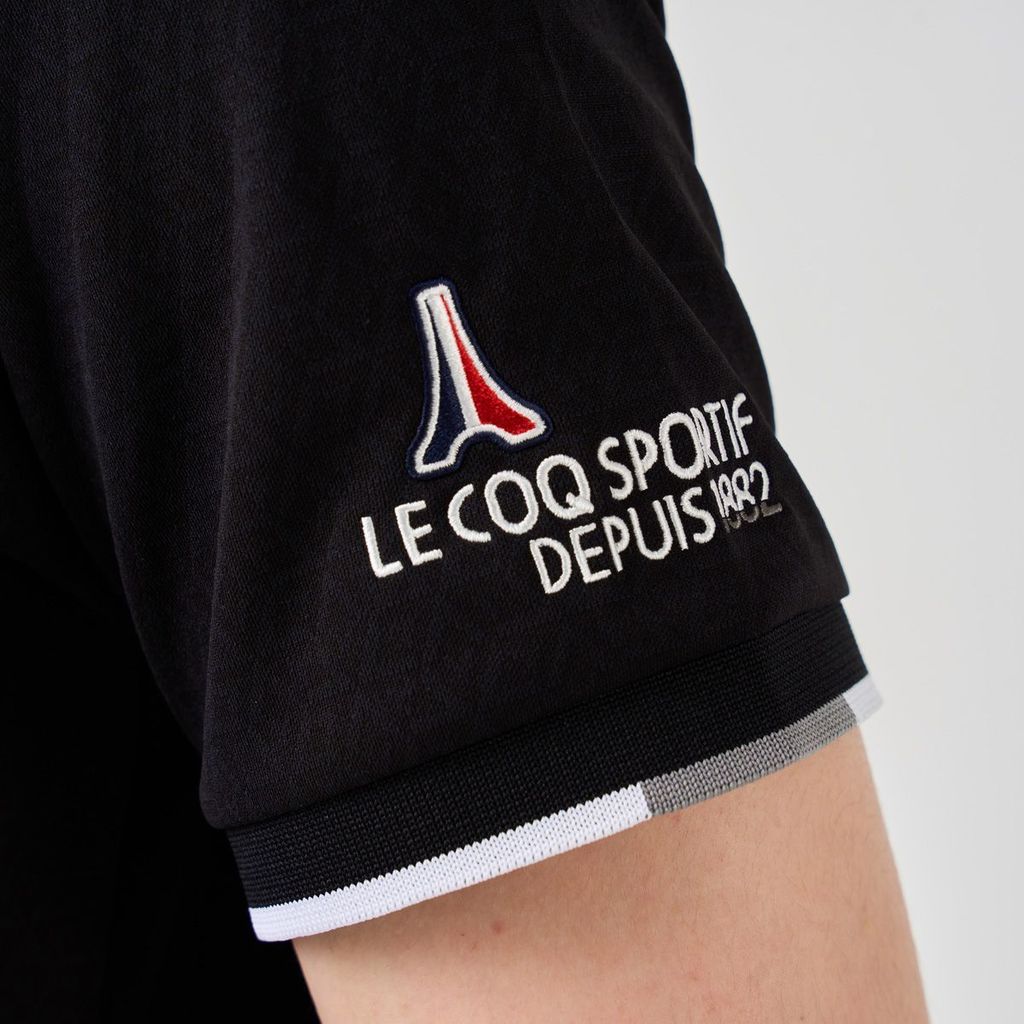 Áo golf tay ngắn nam QGMXJA04V-BK00 | Le Coq Sportif