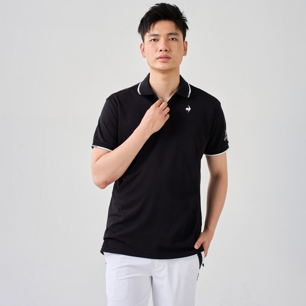 Áo golf tay ngắn nam QGMXJA04V-BK00 | Le Coq Sportif