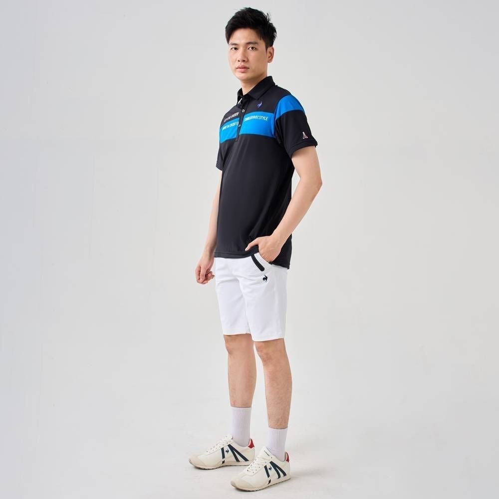 Áo golf tay ngắn nam QGMXJA19V-BK00 | Le Coq Sportif