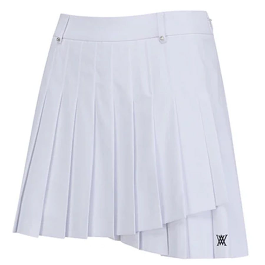 Váy golf Double Layer Pleats Skirt - White AGEMWSQ09WH | Anew Golf