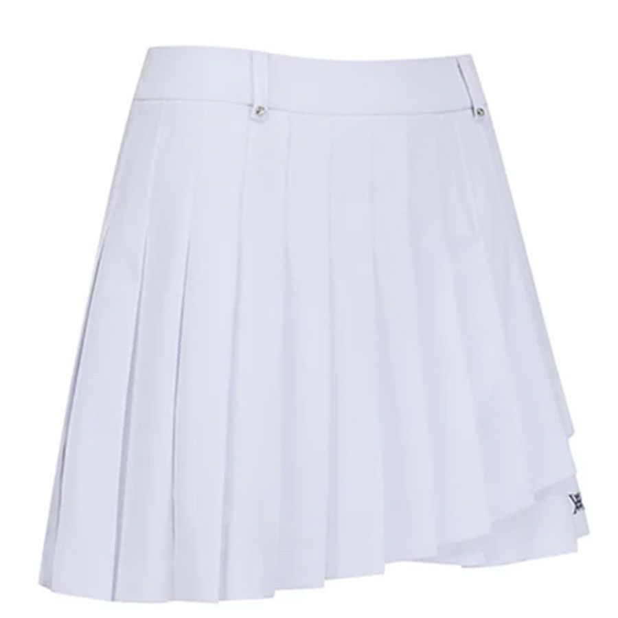 Váy golf Double Layer Pleats Skirt - White AGEMWSQ09WH | Anew Golf