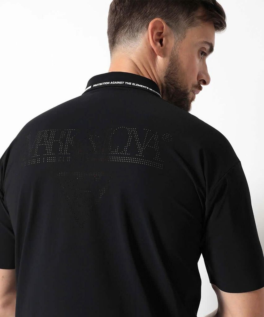Áo golf nam tay ngắn CD10-CLPL MCM-4A-AP52 (Black) | MARK & LONA