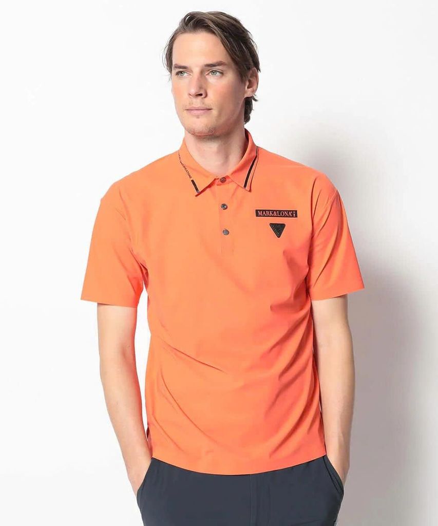 Áo golf nam tay ngắn CD10-CLPL MCM-4A-AP52 (Orange) | MARK & LONA