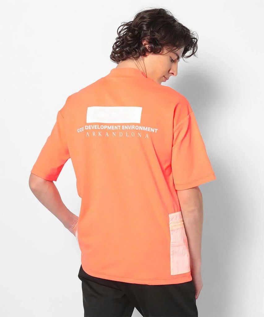 Áo golf nam tay ngắn CD12-DPMT MCM-5A-AA53 (Orange) | MARK & LONA