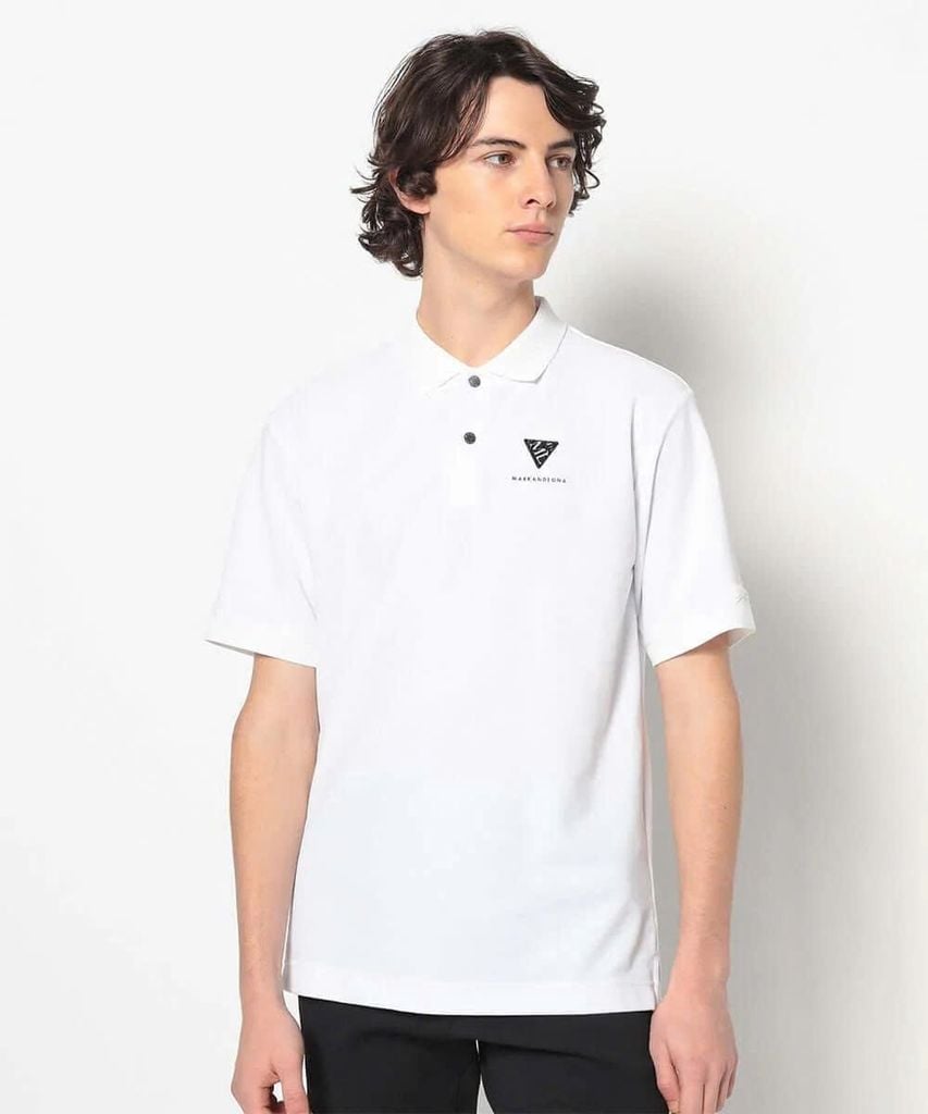 Áo golf nam tay ngắn CD12-MPPL MCM-5A-AP53 (White) | MARK & LONA