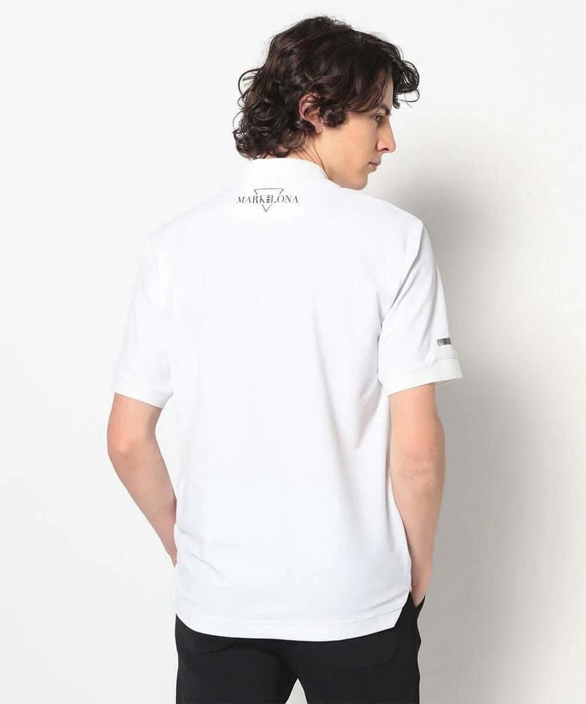 Áo golf nam tay ngắn CD12-MPPL MCM-5A-AP53 (White) | MARK & LONA
