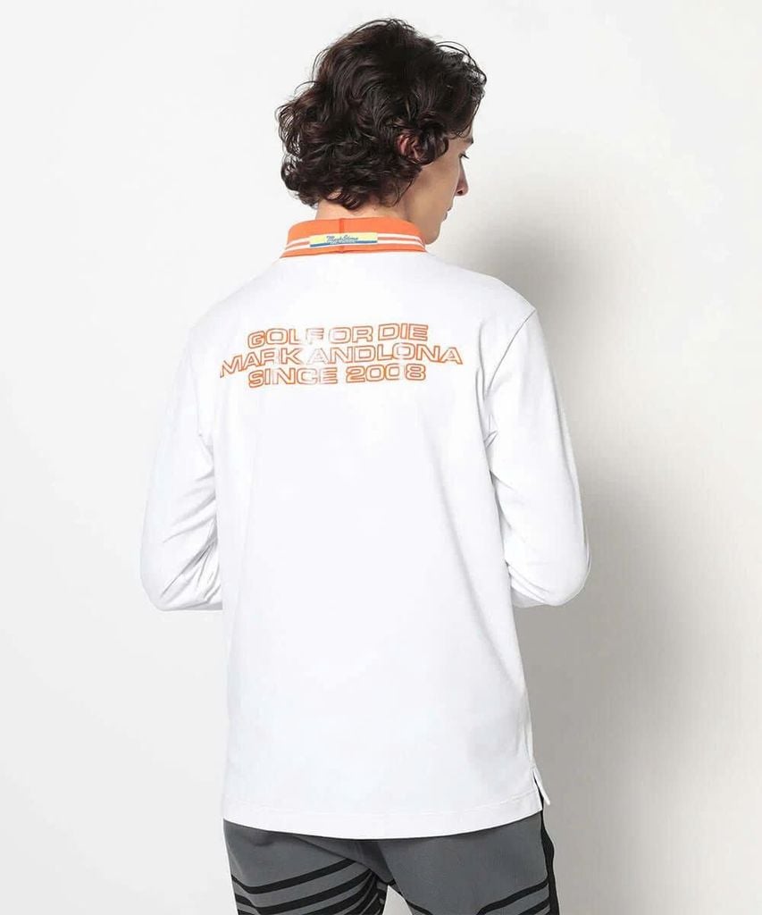Áo golf nam tay dài Octa8 Performance Long-Sleeve Polo MLM-5A-AP02 (Wh