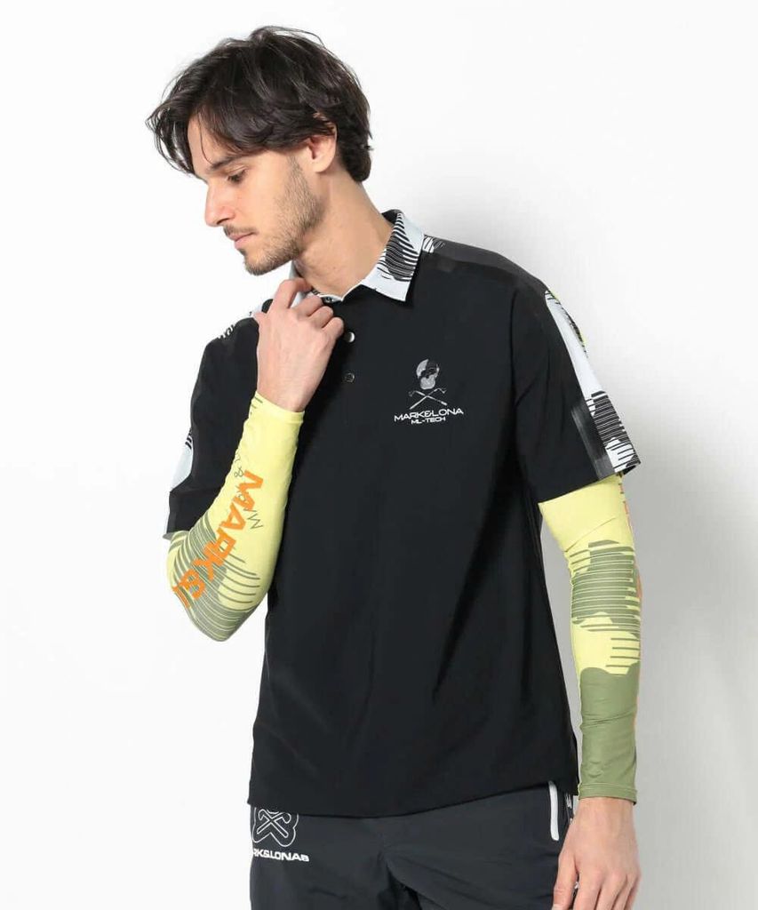 Áo golf nam tay ngắn Flow Performance Polo MLM-5A-AP10 (Black) | MARK