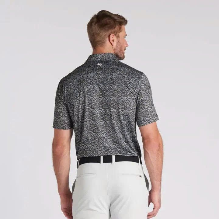 Áo golf tay ngắn nam MATTR Piranha Polo - Puma Black - White Glow 6244