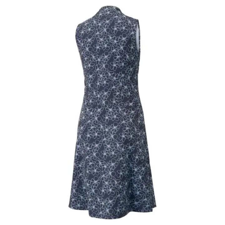 váy golf liền thân W Island Flower Dress - Navy Blazer 53909901 | PUMA