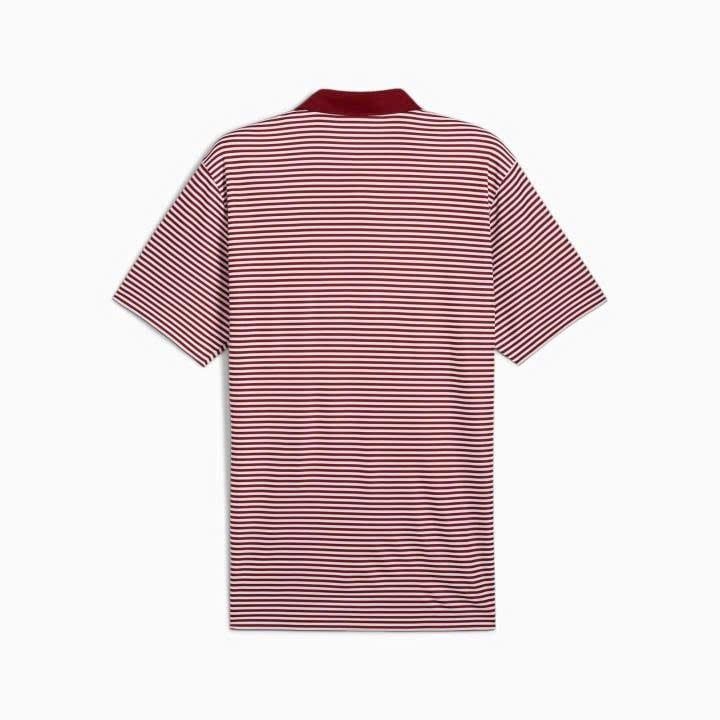 Áo golf nam tay ngắn Pure Stripe Polo - Intense Red-White Glow 6244751